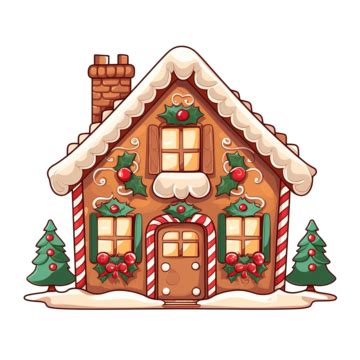 Christmas Cartoons Clip Art Christmas Gingerbread House Clipart Vector