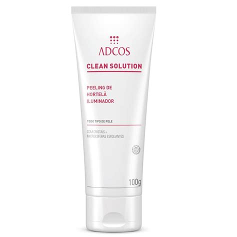 Adcos Clean Solution Peeling De Hortelã Iluminador 100g Em Oferta