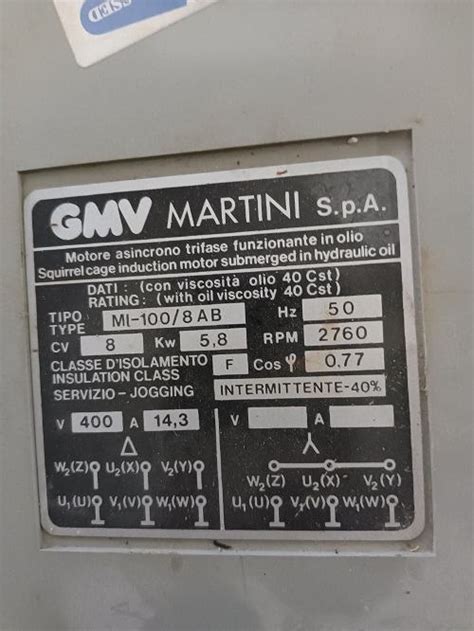 TOVORNO DVIGALO GMV MARTINI S P A