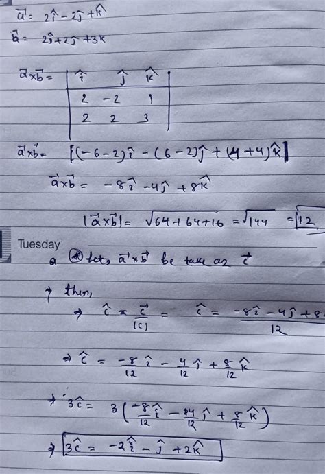 Find A Vector Of Magnitude 3 And Perpendicular To Both The Vectors A