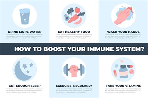 Boost Your Immune System Infographic Free Vector