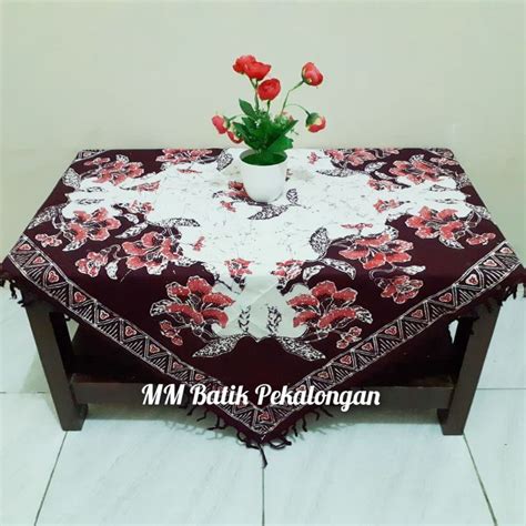 Taplak Meja Tamu Batik Remekan Ronce Batik Cap Lazada Indonesia