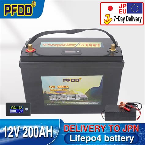 12V 200Ah 150Ah 100Ah LiFePo4 Bateria De Fosfato De Ferro De Lítio