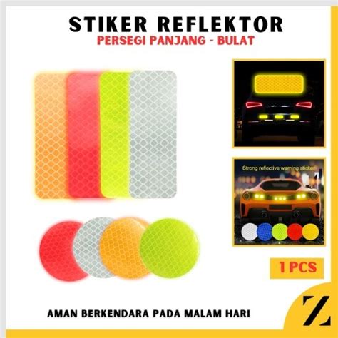 Jual Stiker Reflektor Uji Kir Pemantul Cahaya Persegi Bulat Mata Kucing