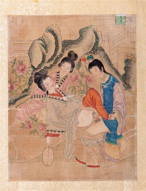 Erotic Scene China Late Th Early Th Century Oriental Art