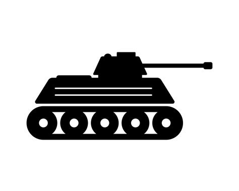 military war tank icon clipart black white army warfare tank artillery