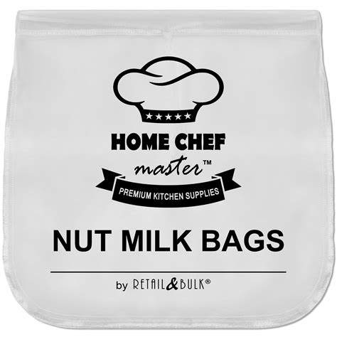 Pro Quality Nut Milk Bag Large 12x12 Inches Certified Food Grade Nylon 200 Micron Fine Mesh