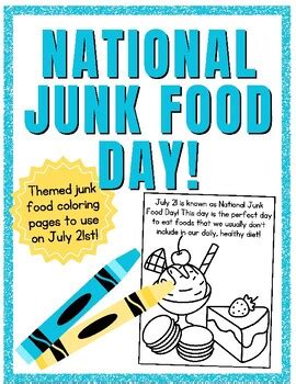 july st national junk food day  henrycreated tpt