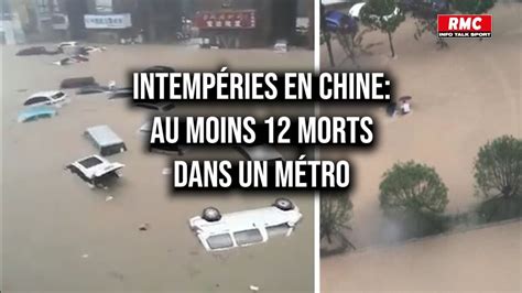 Intempéries record en Chine au moins 12 morts dans les souterrains du