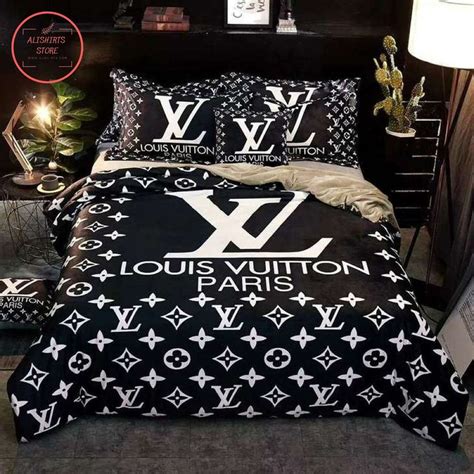 French Luxury Louis Vuitton Black White Bedding Set Luxury Bedding Bed Linens Luxury Bedroom