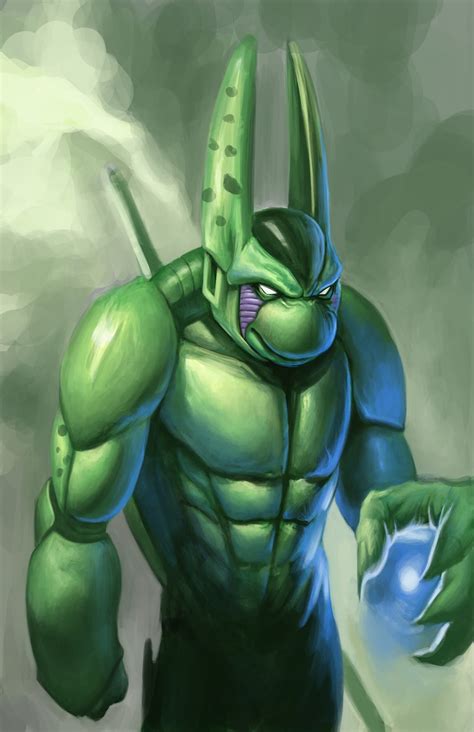 Refine the Design: If Cell from DBZ Swallowed a Ninja Turtle - Draw ...