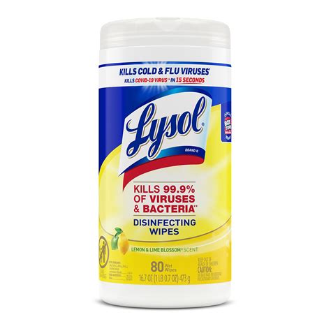 Lysol Disinfecting Wipes Lemon And Lime Blossom