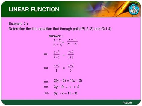 PPT - Functions, Linear Function Equation and Quadratic Function ...