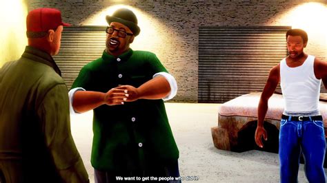 Gta San Andreas Definitive Edition Ps5 Big Smoke Shows Cj His Shooting Skills Youtube