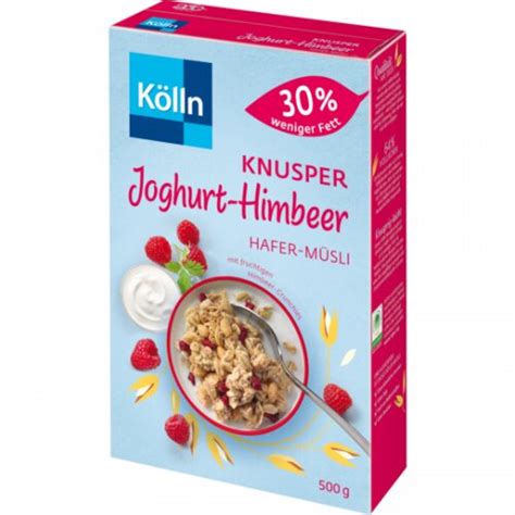 K Lln Knusper M Sli Joghurt Himbeer Weniger Fett G