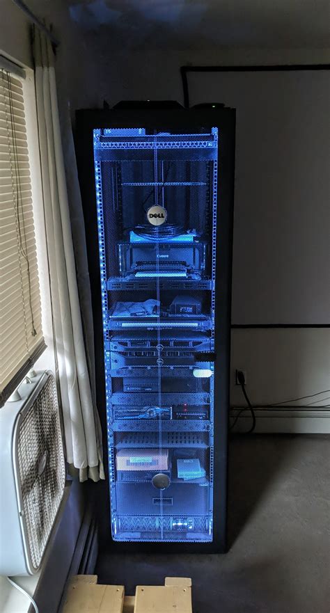 Finally Got Lights Installed In My Rack So Its Time To Take A Look Homelab