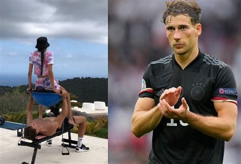 Leon Goretzka Entrena Levantando A Su Novia Mathea Fischer