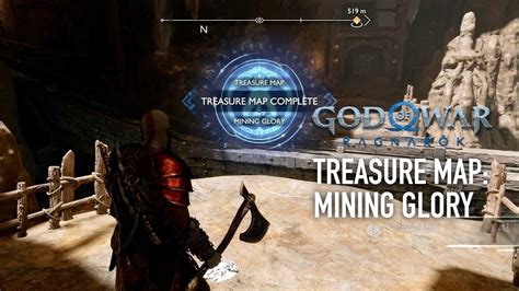 God Of War Ragnarok Mining Glory Treasure Map Youtube