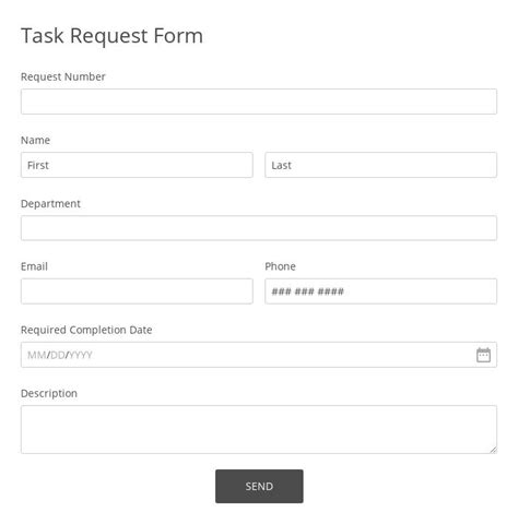 System Service Request Form Template 123 Form Builder