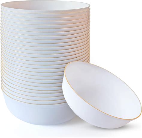 Amazon R Kay Gold Plastic Bowls Disposable Heavy Duty 16 Oz Gold