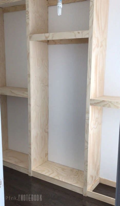 Remodelaholic Diy Custom Walk In Closet Organizer For A Builder Basic Closet