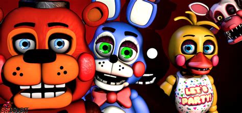 C4d Fnaf2fnaf 2 Toys By Viciolek Release By Srlolbit On Deviantart