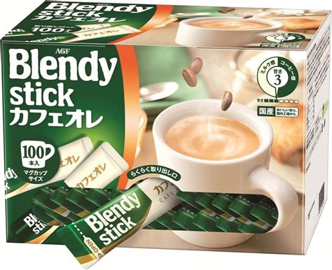 Amazon Agf ブレンディ スティックカフェオレ 100本 Blendyブレンディ インスタント・スティック 通販