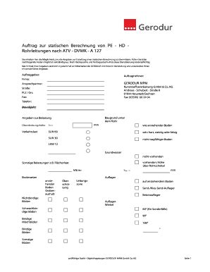 Ausf Llbar Online Gerodur Auftrag Zur Statischen Berechnung Von Bpeb