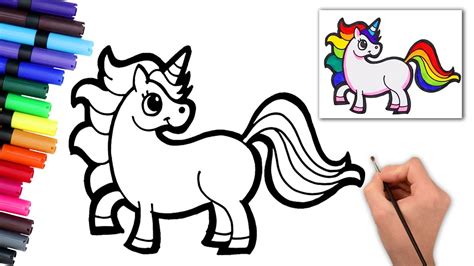 Facile Disegno E Pittura Per Bambini Unicorn Come Disegnare Un