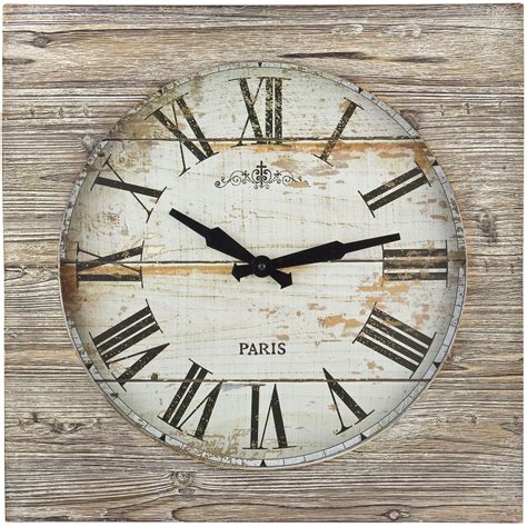 Horloge Murale Vintage En Bois Et M Tal Cm