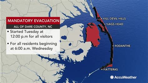 Mandatory Evacuations To Be Issued In North Carolinas Dare County