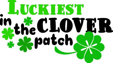 Luckiest In The Clover Patch St Patricks Day Free Svg File Svg Heart