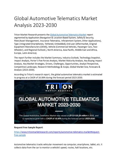 Ppt Global Automotive Telematics Market Analysis Powerpoint