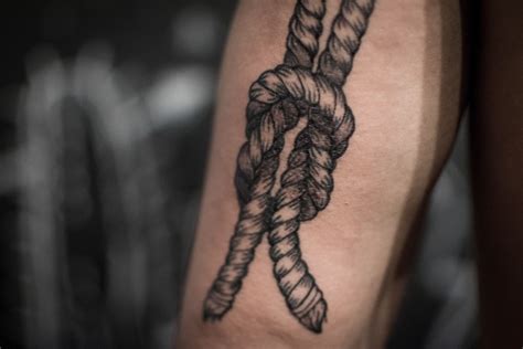 Mens Rope Knot Tattoo Tatuagem Corda Nó Tattoo Vorlagen Black Tattoo