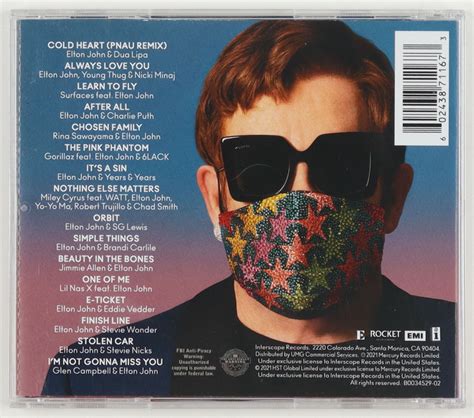 Elton John Signed The Lockdown Sessions Cd Jsa Pristine Auction