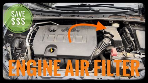 Toyota Corolla Engine Air Filter Replacement 2014 2019 YouTube