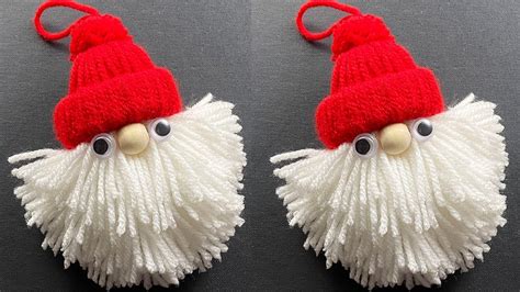 Diy Cute Woolen Santa Claus Christmas Decorations Father Christmas