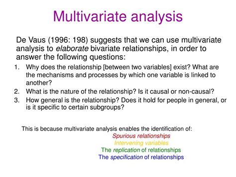 Ppt Multivariate Analysis Powerpoint Presentation Free Download Id