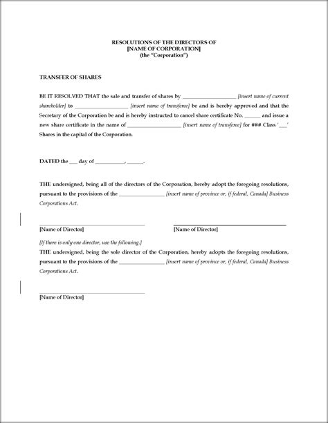 Llc Authorization Resolution Template