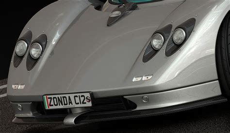 Pagani Zonda C12 2000 (Low Interior) 3D Model $79 - .obj .max .fbx .dwg ...