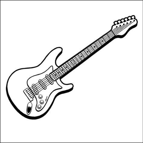 Coloriage Guitare à imprimer sur ColoriageEnfant