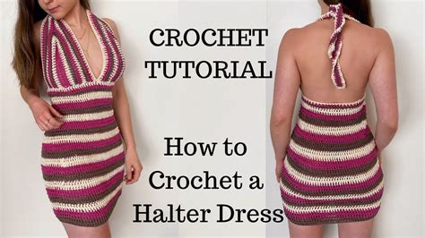 Crochet Halter Dress Tutorial Diy Crochet Dress The Crocheting