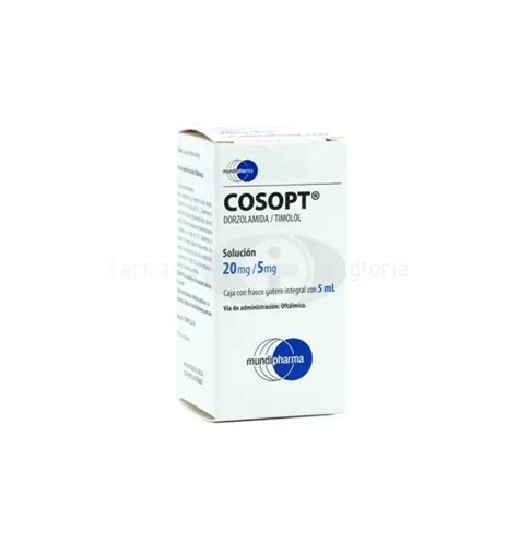 COSOPT 20MG 5MG SOLUCIÓN OFTÁLMICA GOTAS CON 5 ML