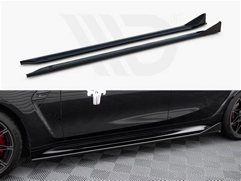 Side Skirts Diffusers V 3 Csl Look Bmw M3 Sedan Touring G80 G81 Maxton Design Uk