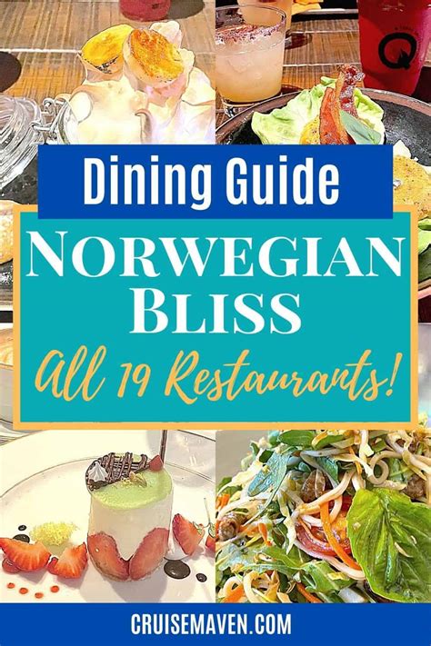 Norwegian Bliss Dining Guide For All Restaurants Cruise Maven