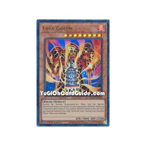 Lava Golem Ultra Rare Duel Terminal