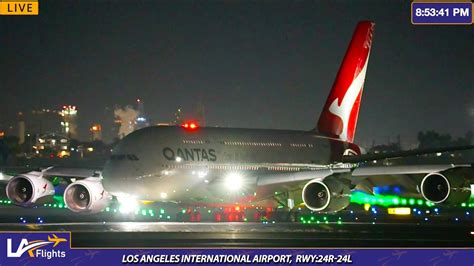 Pt Night Plane Spotting Live Los Angeles International Airport