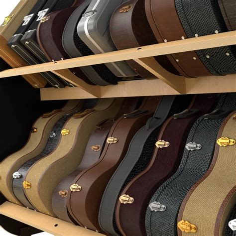 The Session Pro™ Double Stack Mobile Guitar And Case Shelf Racks