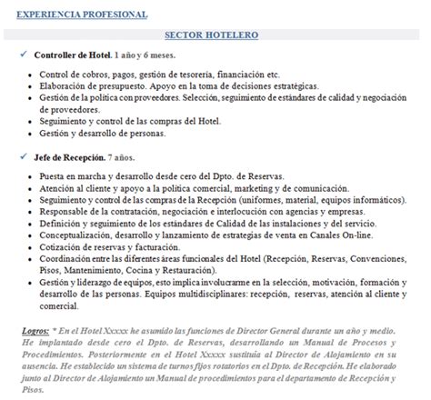 Cuando Y Como Hacer Currículum Funcional Ejemplos CV Funcional