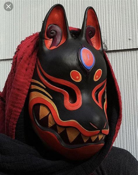 Pin By Retro And Chill On Yokai Masks Kitsune Mask Japanese Mask